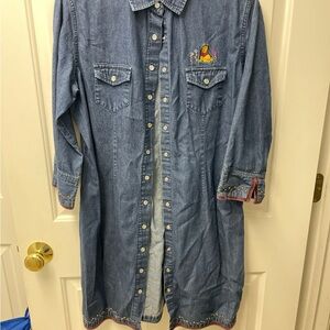 Disney y2k Blue Denim Dress